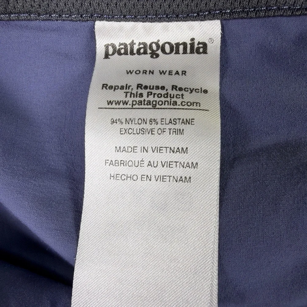 Patagonia Quandary Shorts Men Size 40 Forge Grey Gray Zip Cargo Hiking outdoors